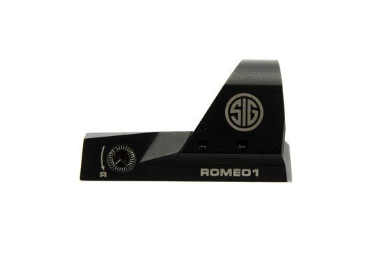 Sig Romeo 1 red dot sight features a CNC machined magnesium housing